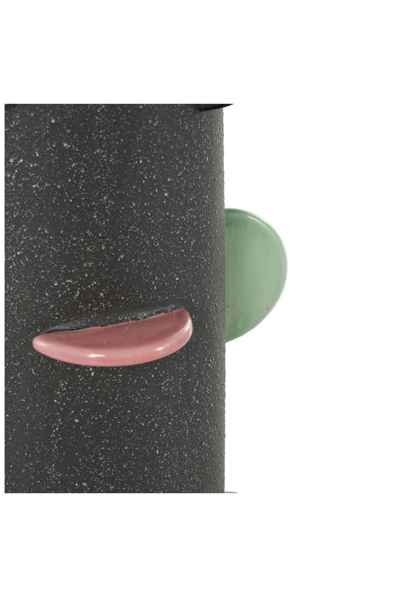 Multicolored Ceramic Vase, Alternate, color, BLACK