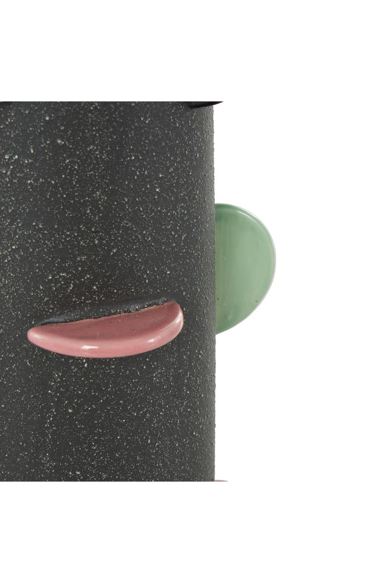 UMA Multicolored Ceramic Vase, Alternate, color, Black