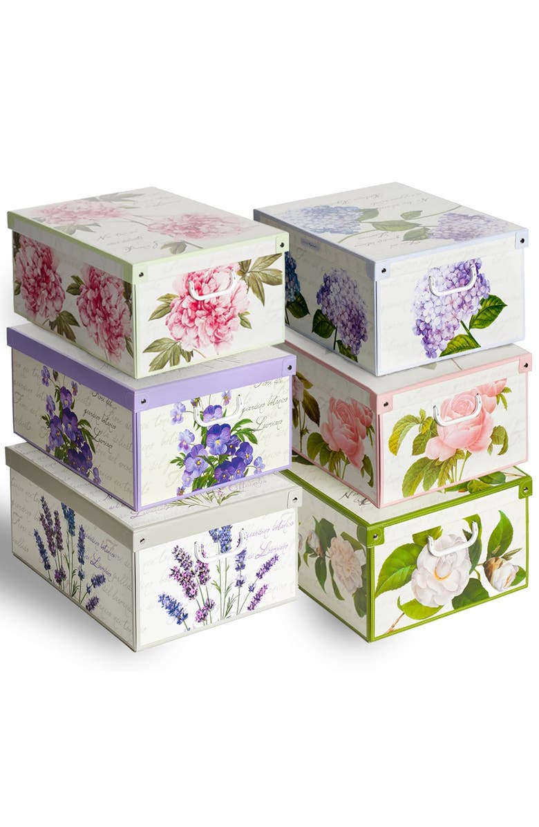 Lavatelli 6 Pack Large Size Storage Box, Main, color, Multicolored