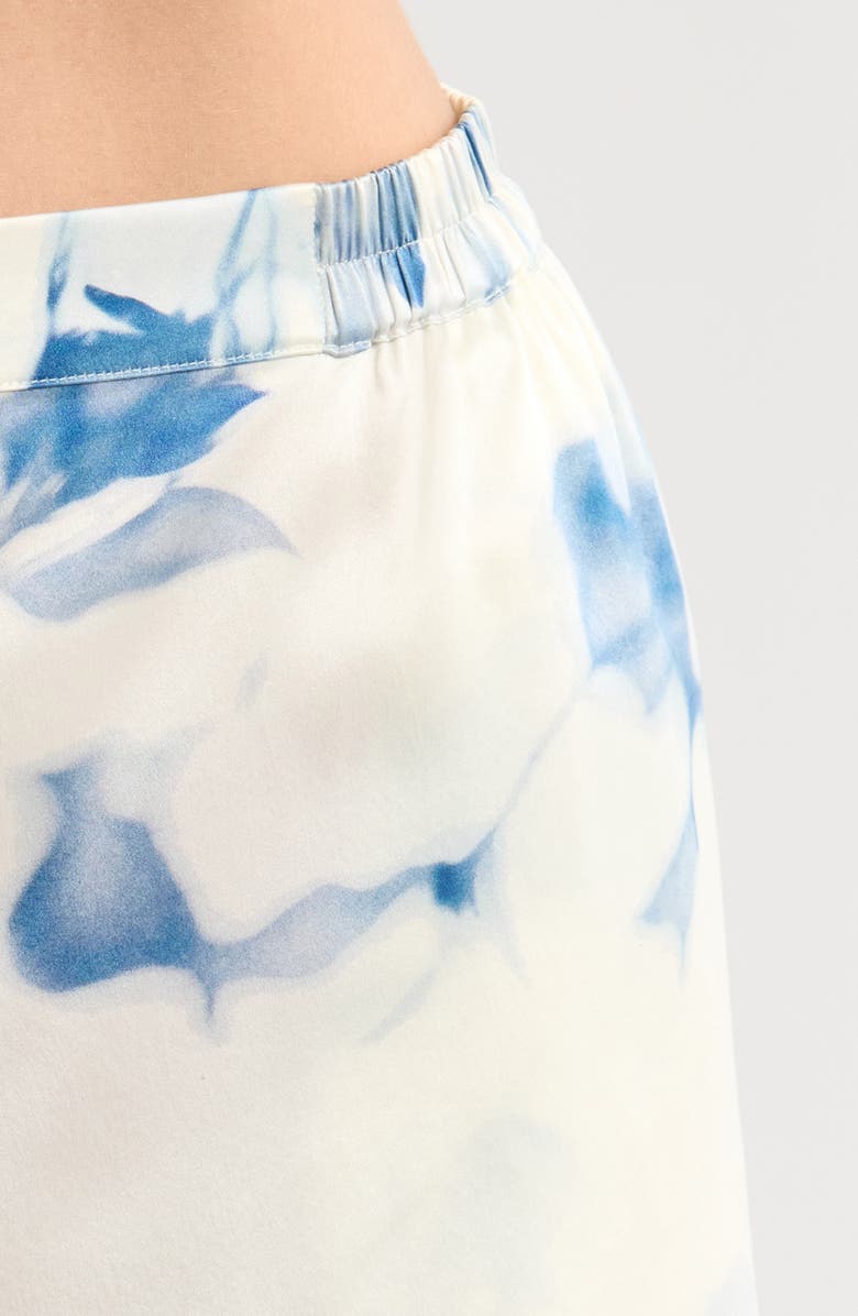 Lunya x Grace Dines Washable Silk Short Pajamas, Alternate, color, Whispered Bloom Large