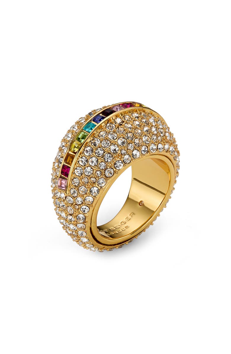 Kurt Geiger London KG RG PAVE DOME STONE COCKTAIL Pavé Dome Cocktail Ring, Alternate, color,