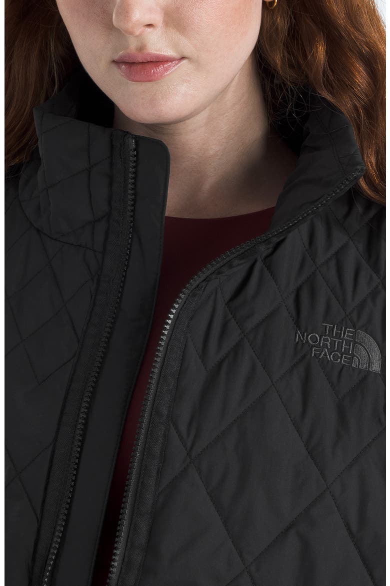 Diamond Peak Water Repellent Quilted Jacket, Alternate, color, TNF BLACK