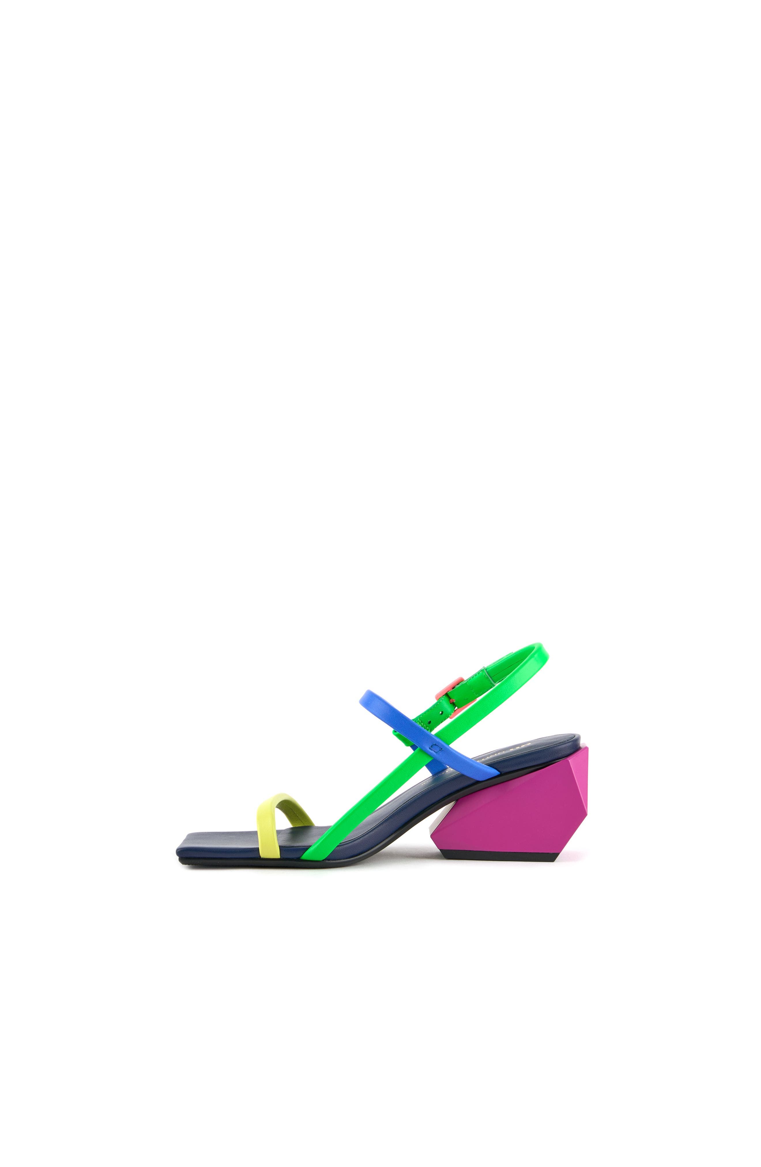 Ricky Strappy Mid Sandals, Alternate, color, Neon Flair