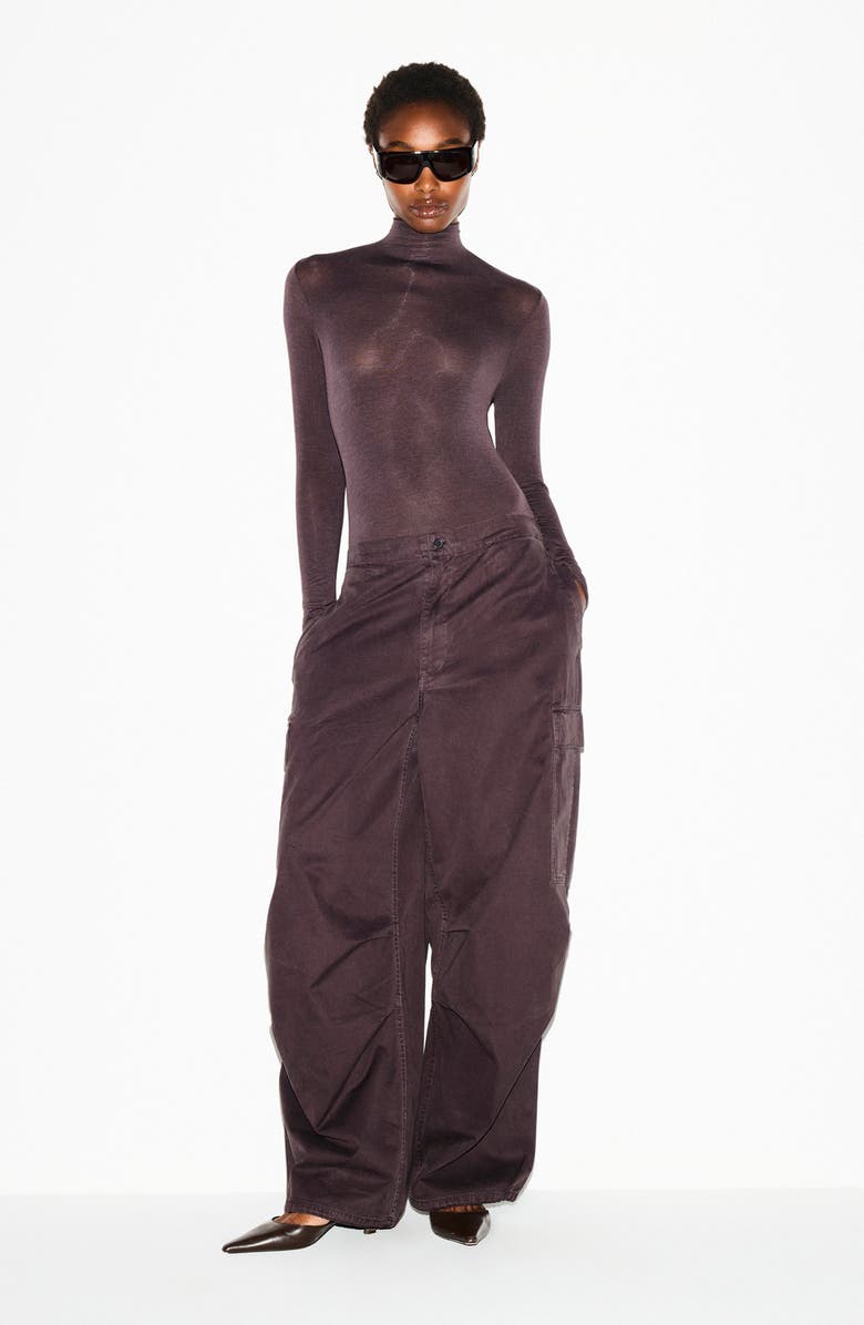 SKIMS Long Sleeve Turtleneck Bodysuit, Alternate, color, Phoenix