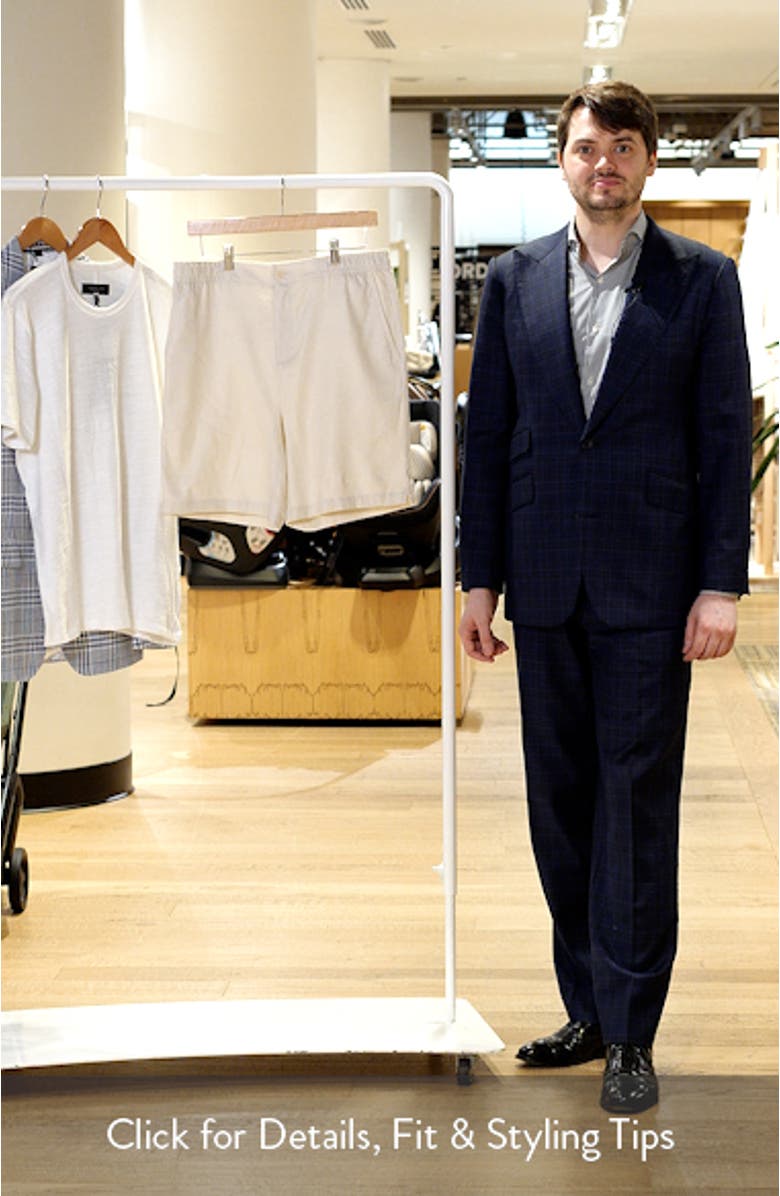 Aerolinen Linen Blend Shorts, sales video thumbnail