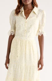 Bobeau Lace Edge Top