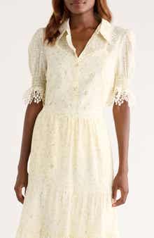 Bobeau Lace Edge Top