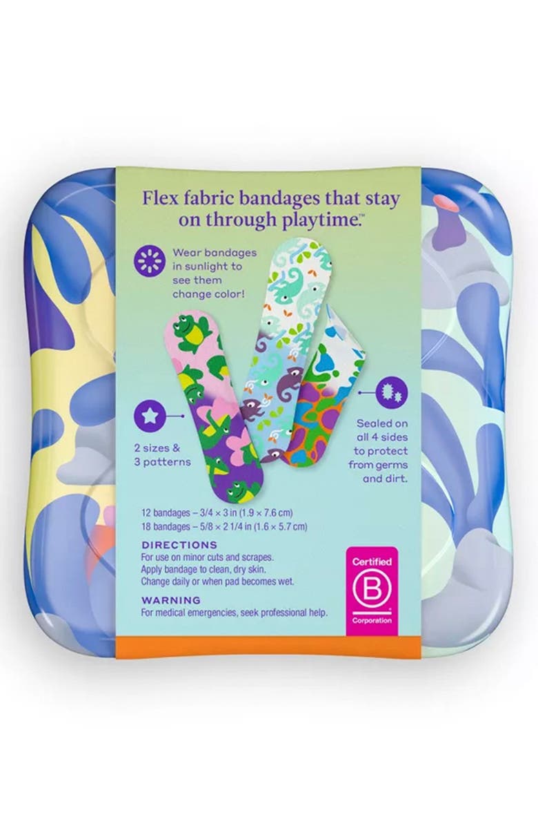 WELLY Flex Fabric Color Changing Bandages, Alternate, color, Multi