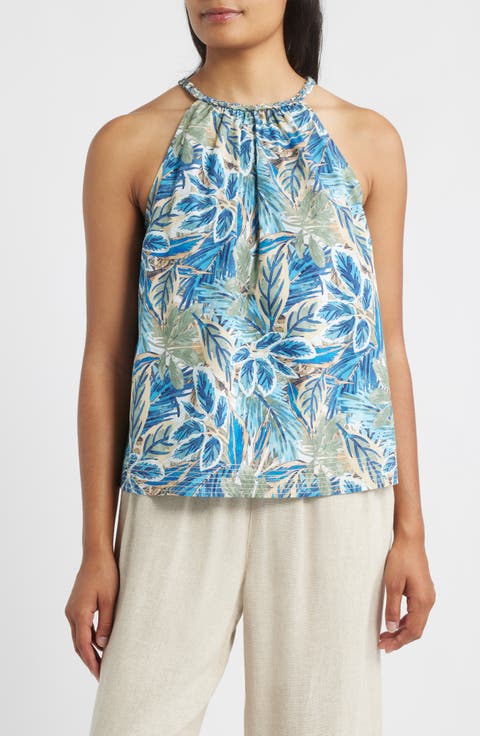 Frond Grove Cotton Poplin Top