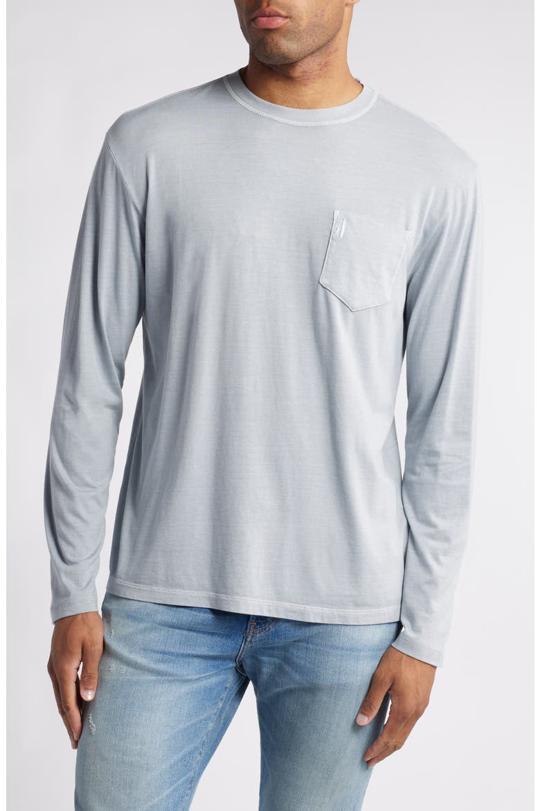 Brennan 2.0 Long Sleeve Pocket T-Shirt, Main, color, STEEL