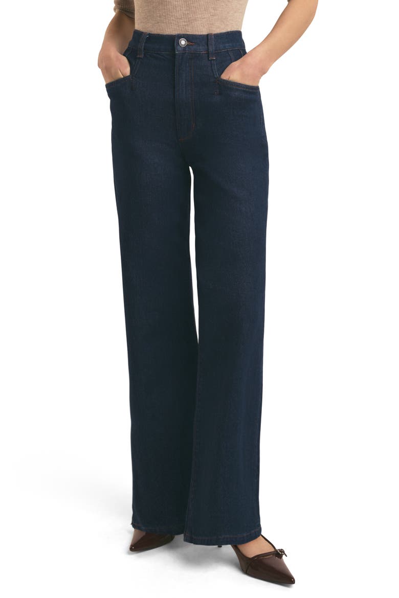 The Jordie High Waist Wide Leg Jeans, Main, color, PEPPER