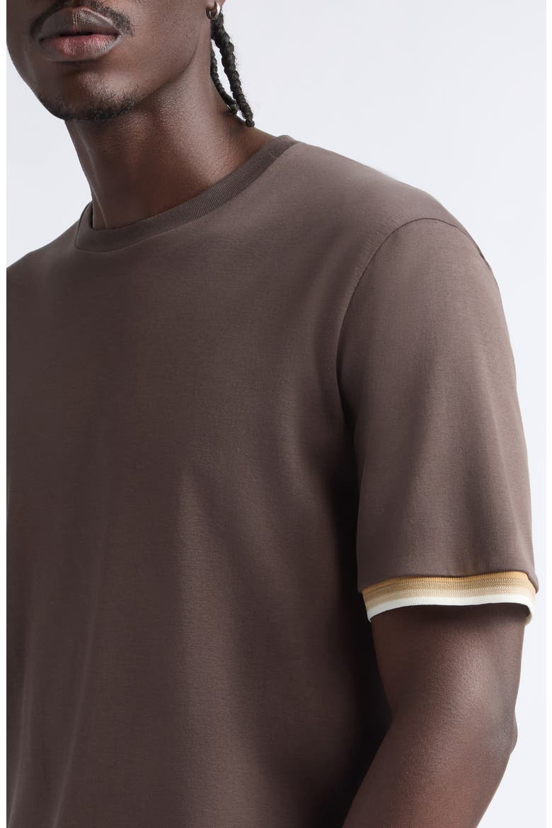 Cotton T-Shirt, Alternate, color, 8800 CHOCOLATE BROWN