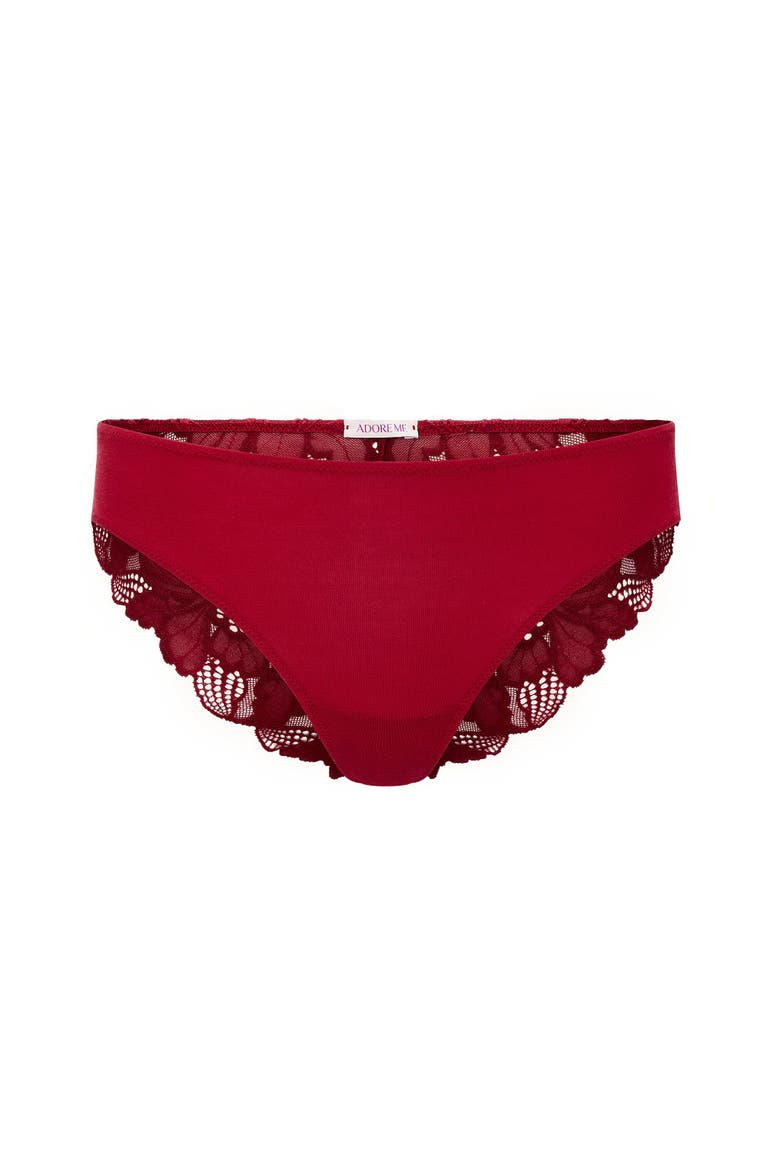 Teagan Bikini Panties, Alternate, color, Dark red