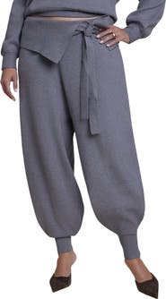 ELOQUII Foldover Waistband Barrel Sweater Pant (plus)