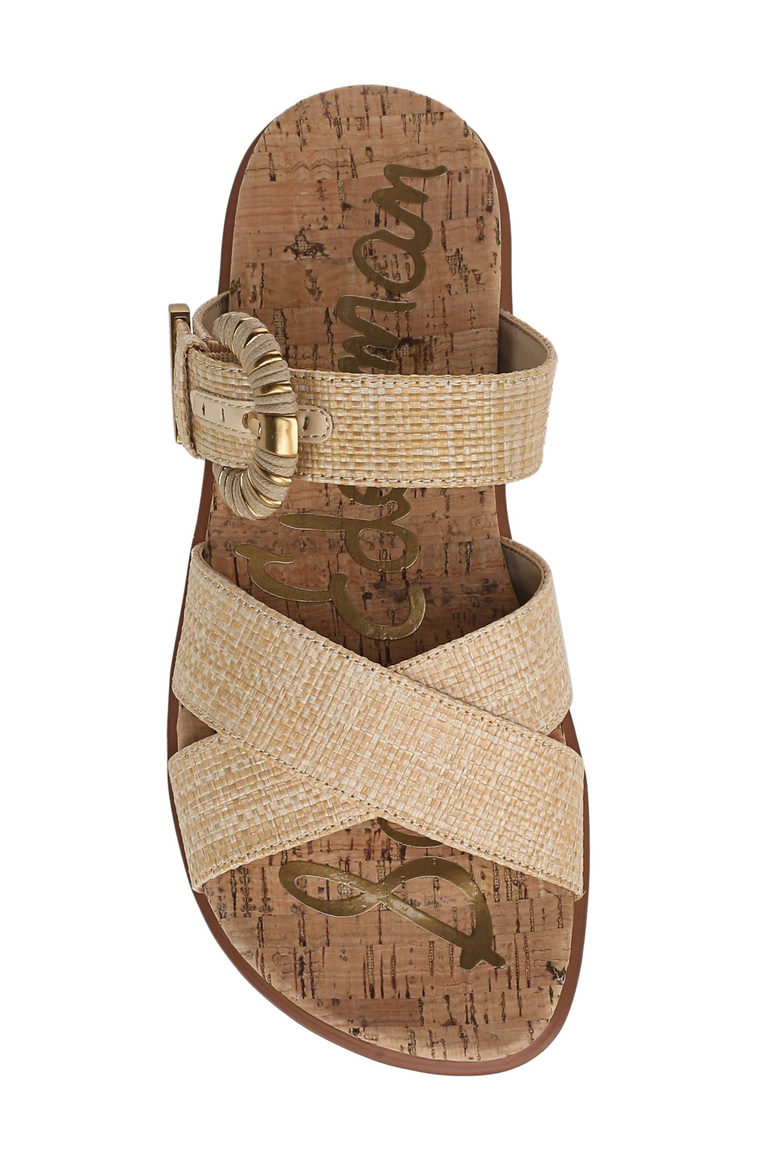 Lucy Buckle Strap Sandal, Alternate, color, BLEACHED BEECHWOOD