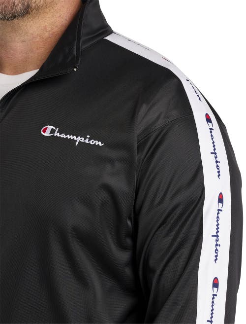 Champion Tricot Track Jacket In Black