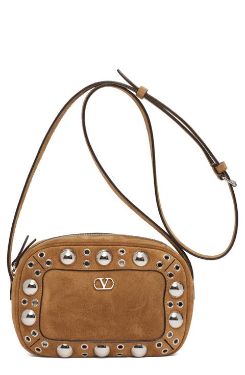 Nellcôte Studded Suede Crossbody Bag