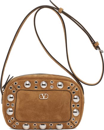 Nellcôte Studded Suede Crossbody Bag