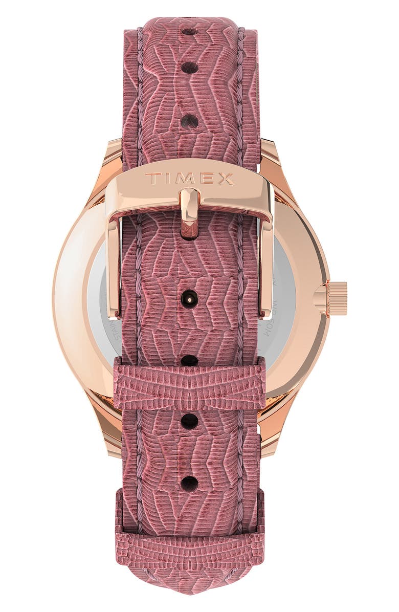 Timex<sup>®</sup> Easy Reader Gen1 Leather Strap Watch, 32mm, Alternate, color, 
