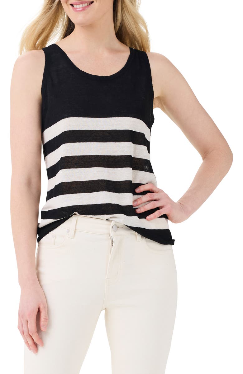 NIC+ZOE Stripe Featherweight Tank, Main, color, 