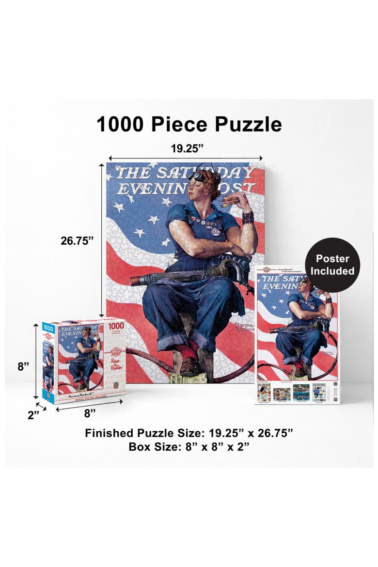 Rosie the Riveter 1000 Piece Puzzle, Alternate, color, Multicolor