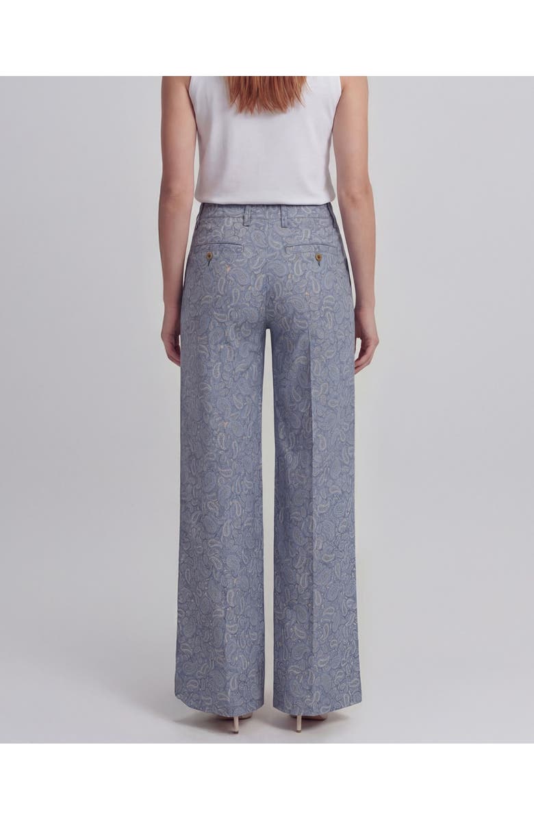 Lords of Harlech Paisley Pile Womens Wide-leg Pant, Alternate, color, Paisley Pile Natural