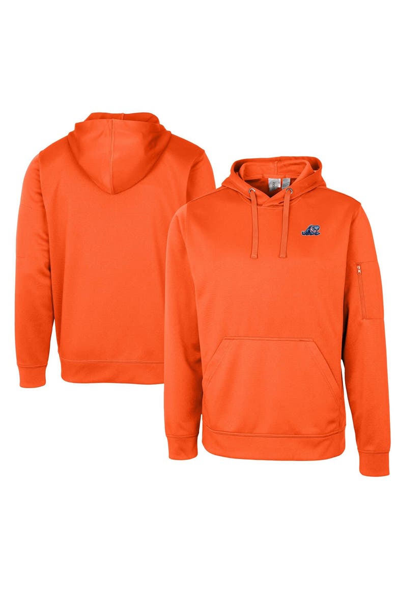 Unisex Cutter & Buck Orange West Michigan Whitecaps Clique Lift Eco Performance Pullover Hoodie Sweatshirt, Main, color, Orange