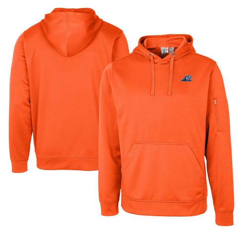 Unisex Cutter & Buck Orange West Michigan Whitecaps Clique Lift Eco Performance Pullover Hoodie Sweatshirt