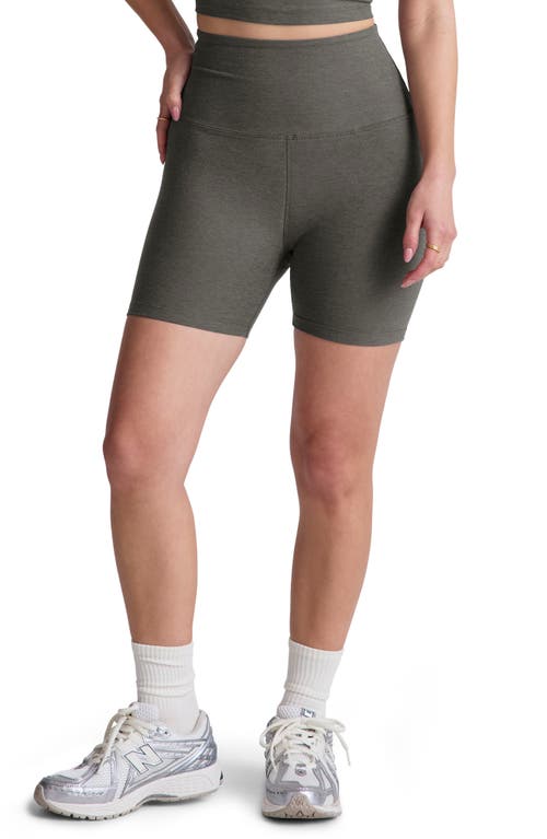 BEYOND YOGA BEYOND YOGA KEEP PACE SPACE DYE BIKE SHORTS
