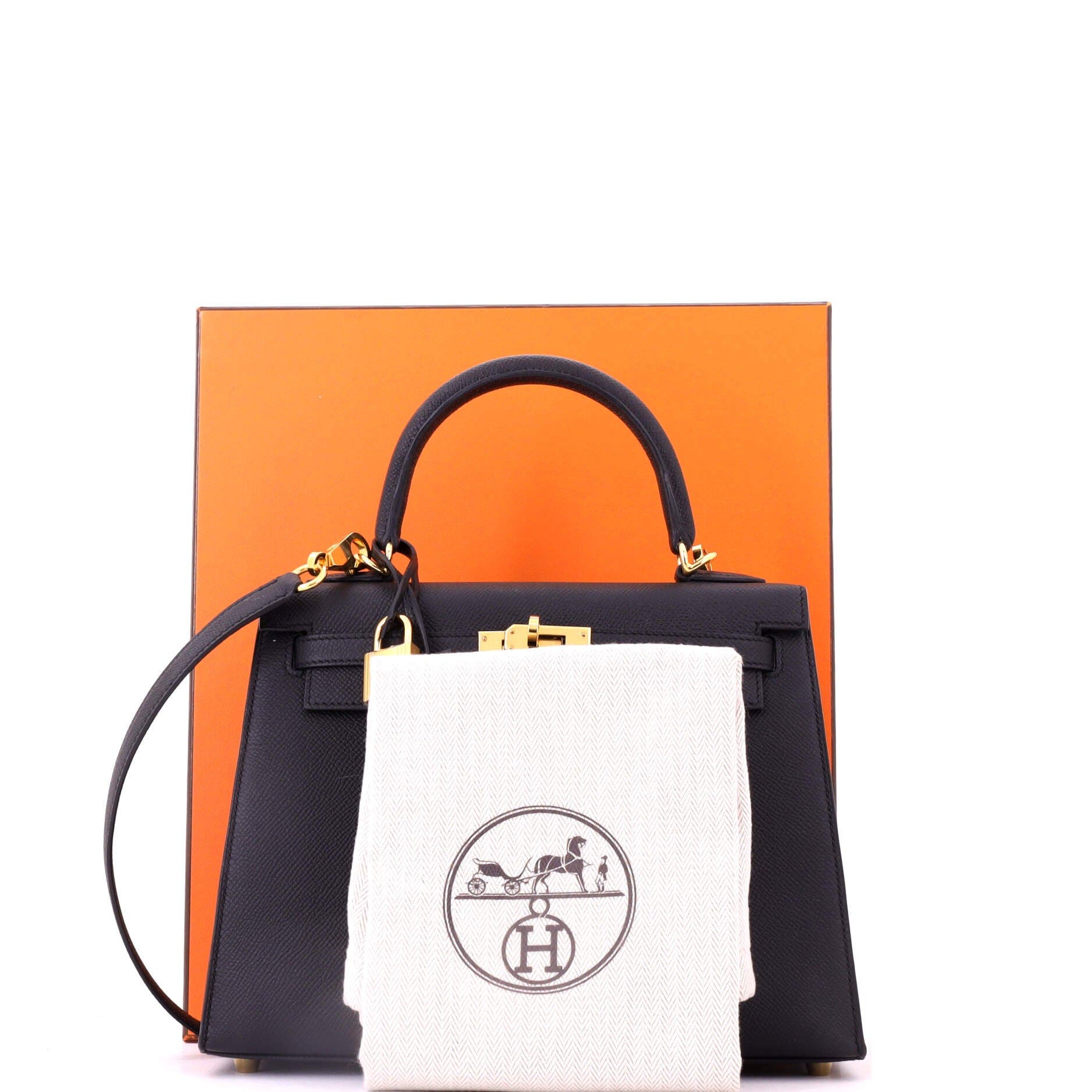 Kelly Handbag Black Epsom with Gold Hardware 25, Alternate, color, Noir