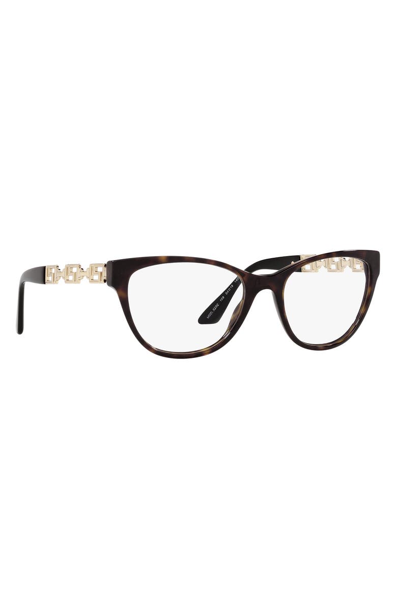 Versace 52mm Optical Glasses, Alternate, color, Havana