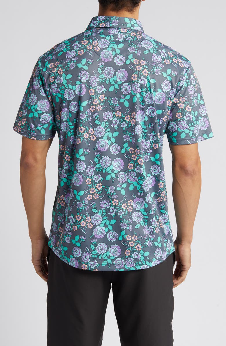 Swannies Chase Floral Golf Polo, Alternate, color, 