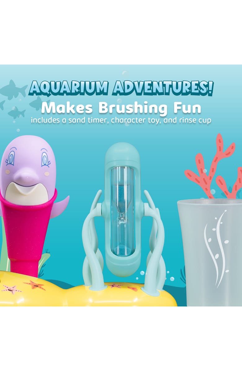 AQUASONIC Aquarium Adventures Kids Toothbrush Set, Alternate, color,