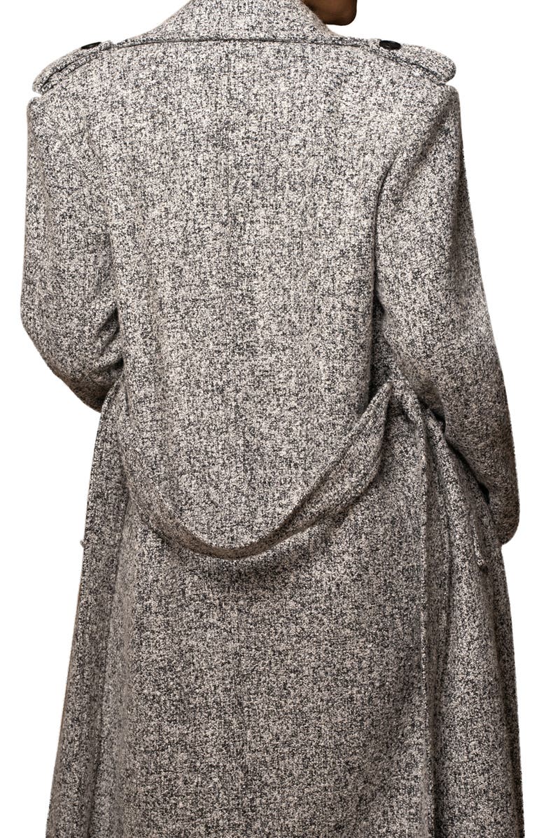 JLUXLABEL Savannah Belted Tweed Coat, Alternate, color,