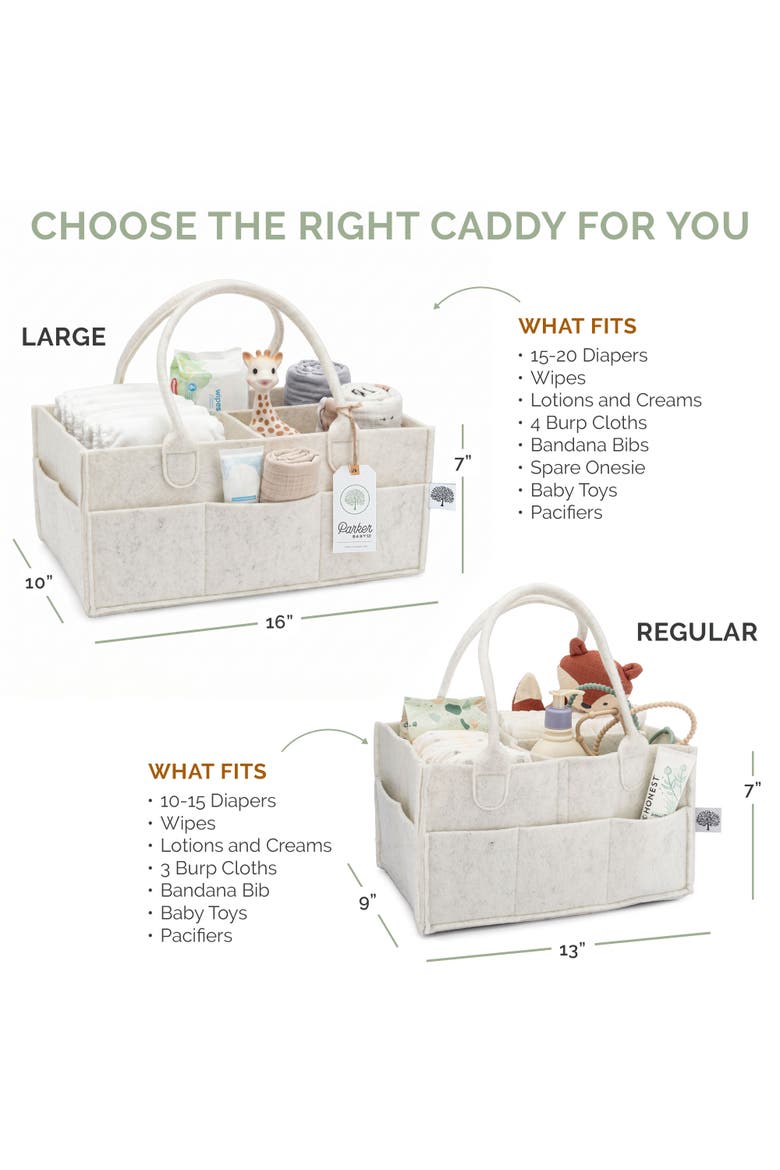 Diaper Caddy, Alternate, color, White