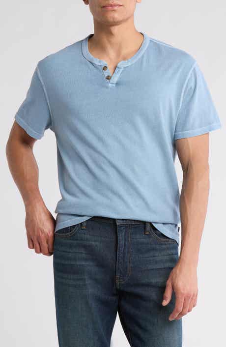 Lucky Brand Burnout Notch Neck T-Shirt