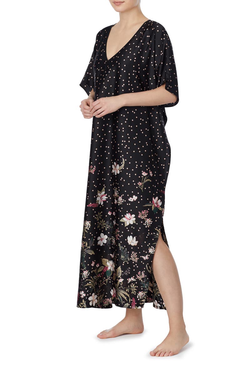 botanical dots caftan, Alternate, color, BOTANICAL DOTS