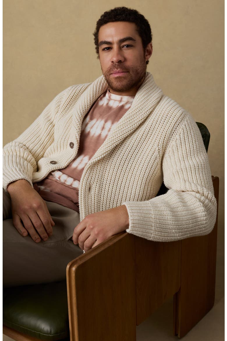 Pima Cotton Cardigan, Alternate, color, IVORY VISTA