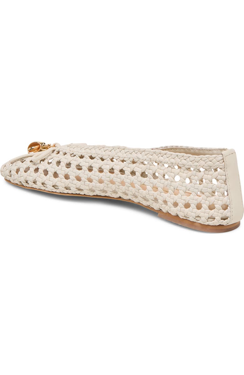 Dolce Vita Cason Woven Ballet Flat, Alternate, color, Ivory Woven Leather