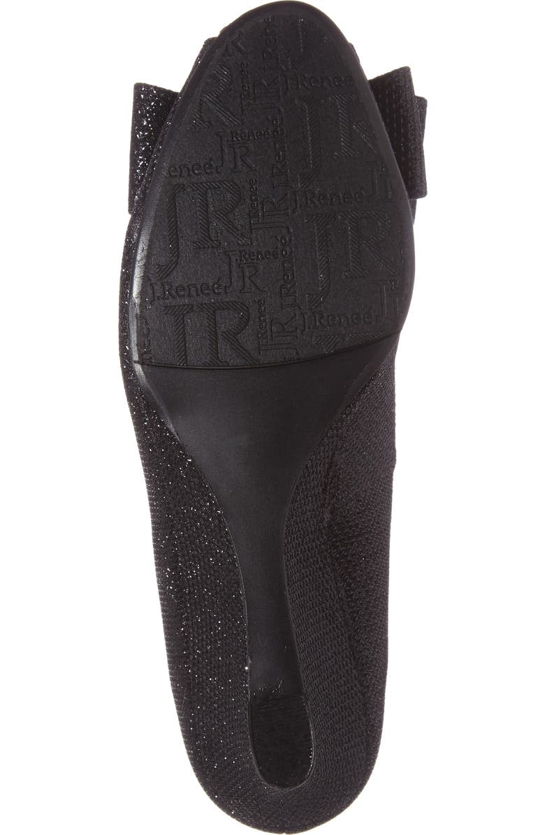 J. Reneé 'Blare' Bow Wedge Peep Toe Pump, Alternate, color,