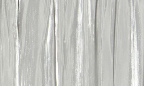 Nordstrom Rack Shiny Gathered Midi Skirt In Gray