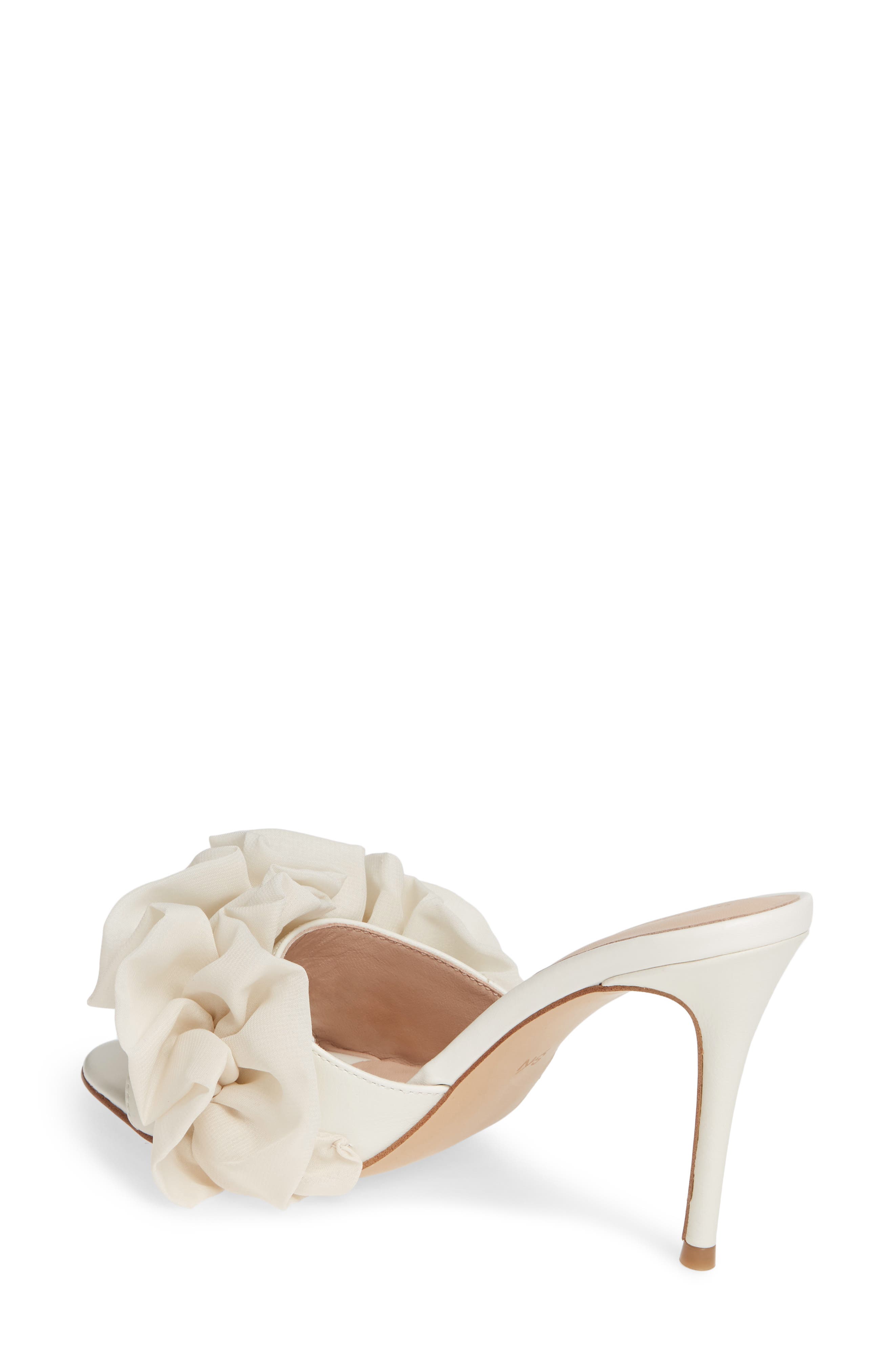 Something Navy Ruffle Dress Slide Sandal, Alternate, color, 