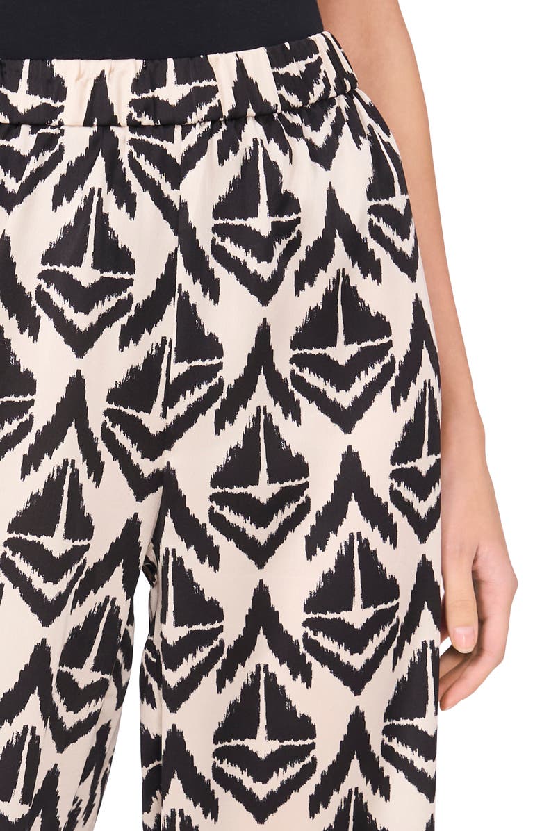 Halogen<sup>®</sup> Wide Leg Pull-On Pants, Alternate, color, Soft Cream Ikat Print