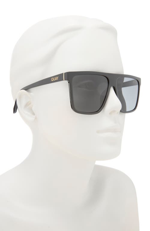 Quay Nightfall 58mm Shield Sunglasses In Black