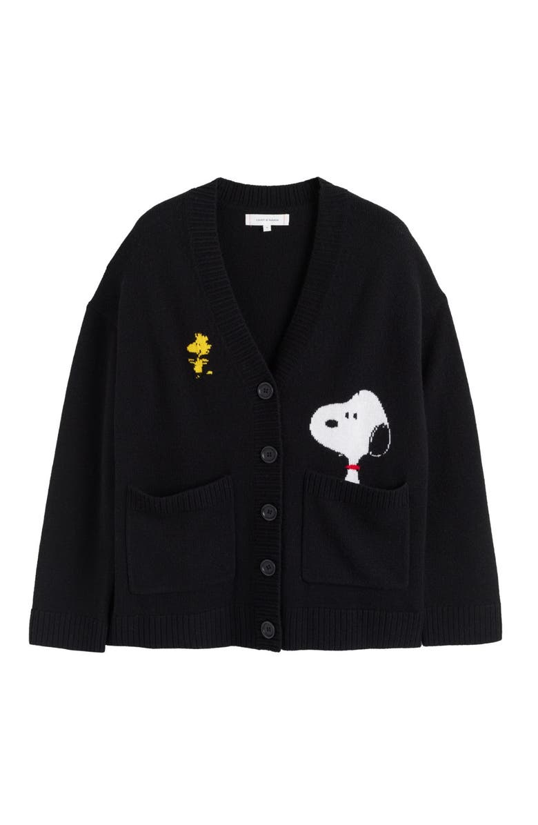 Chinti & Parker Wool-Cashmere Peek Pocket Cardigan, Alternate, color,