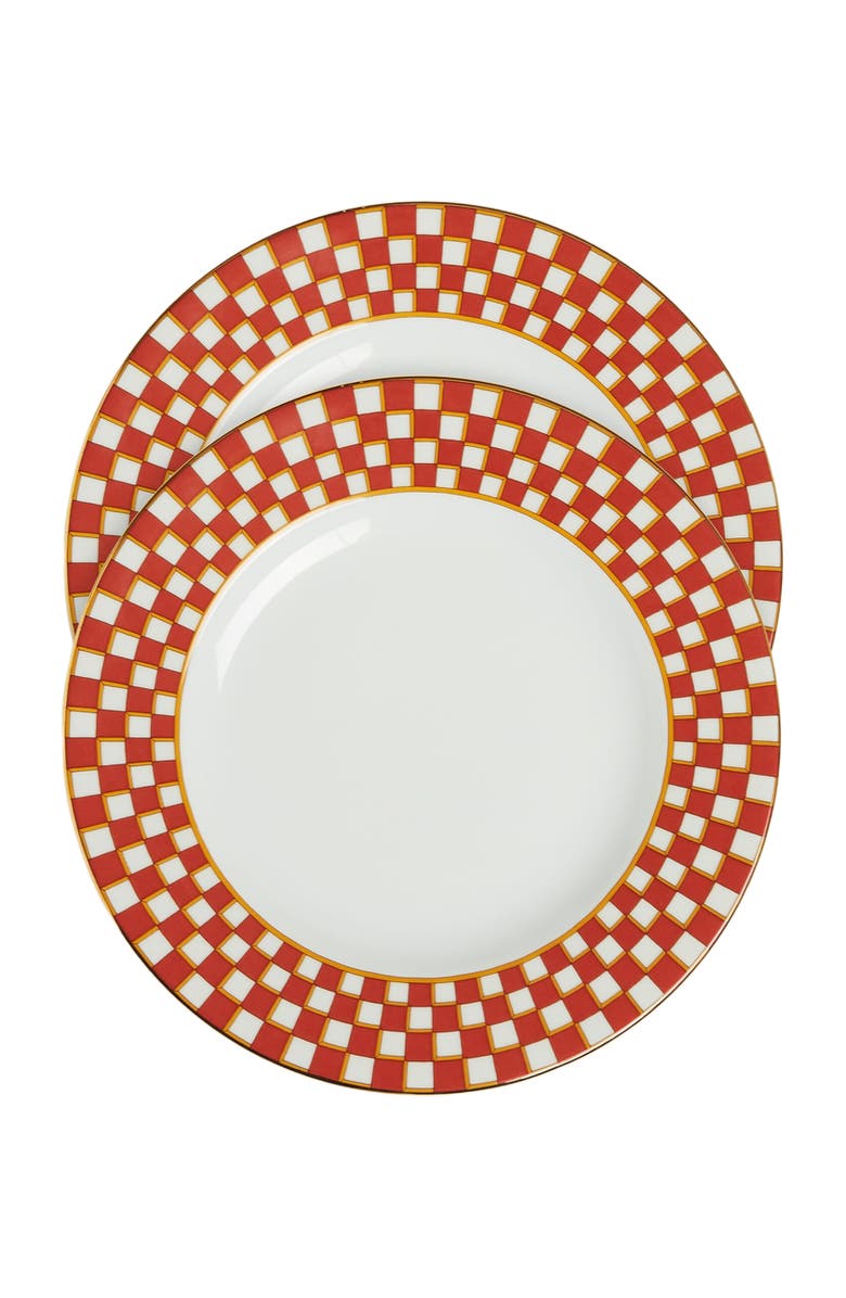 La DoubleJ Dinner Plates Set Of 2, Main, color, Apollo Mattone