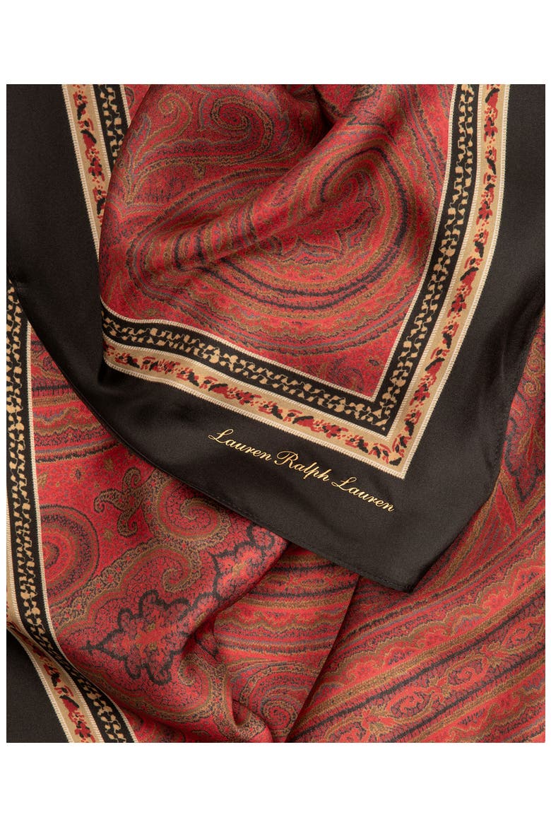 Lauren Ralph Lauren Paisley Square Silk Scarf (Women) | Nordstrom