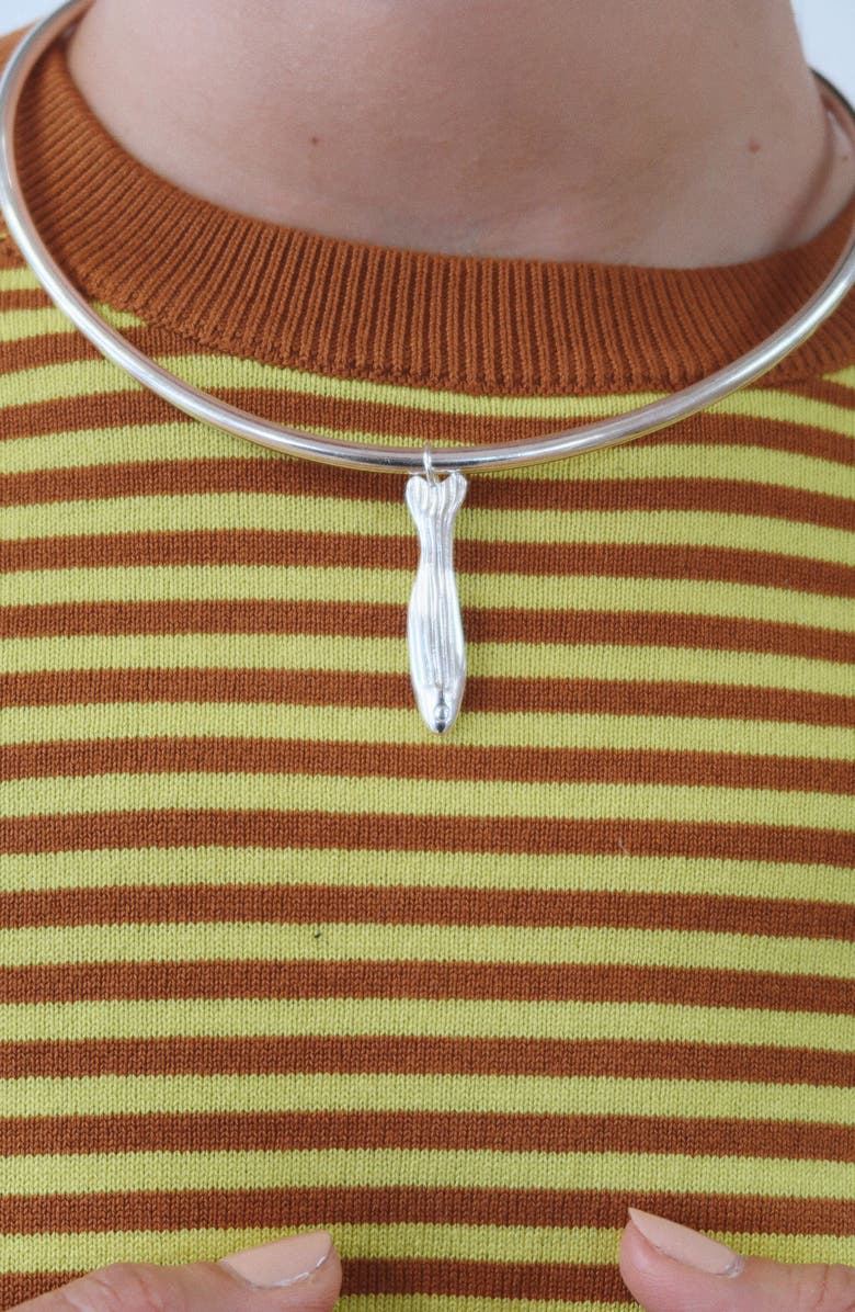 Joiana Jewelry The Neck Cuff Necklace, Alternate, color, White Silver