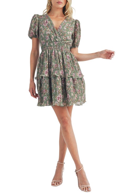 Puff Sleeve Floral Dresses | Nordstrom Rack