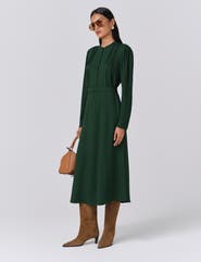 Ghost London Freya Crepe Belted Midi Dress